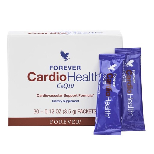 Heart health supplement with Coenzyme Q10, vitamins, minerals, and herbal extracts