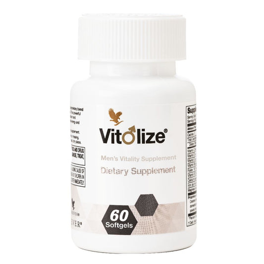 Advanced men’s health supplement – Forever Vitolize Men for daily vitality, strength, and balanced wellness.