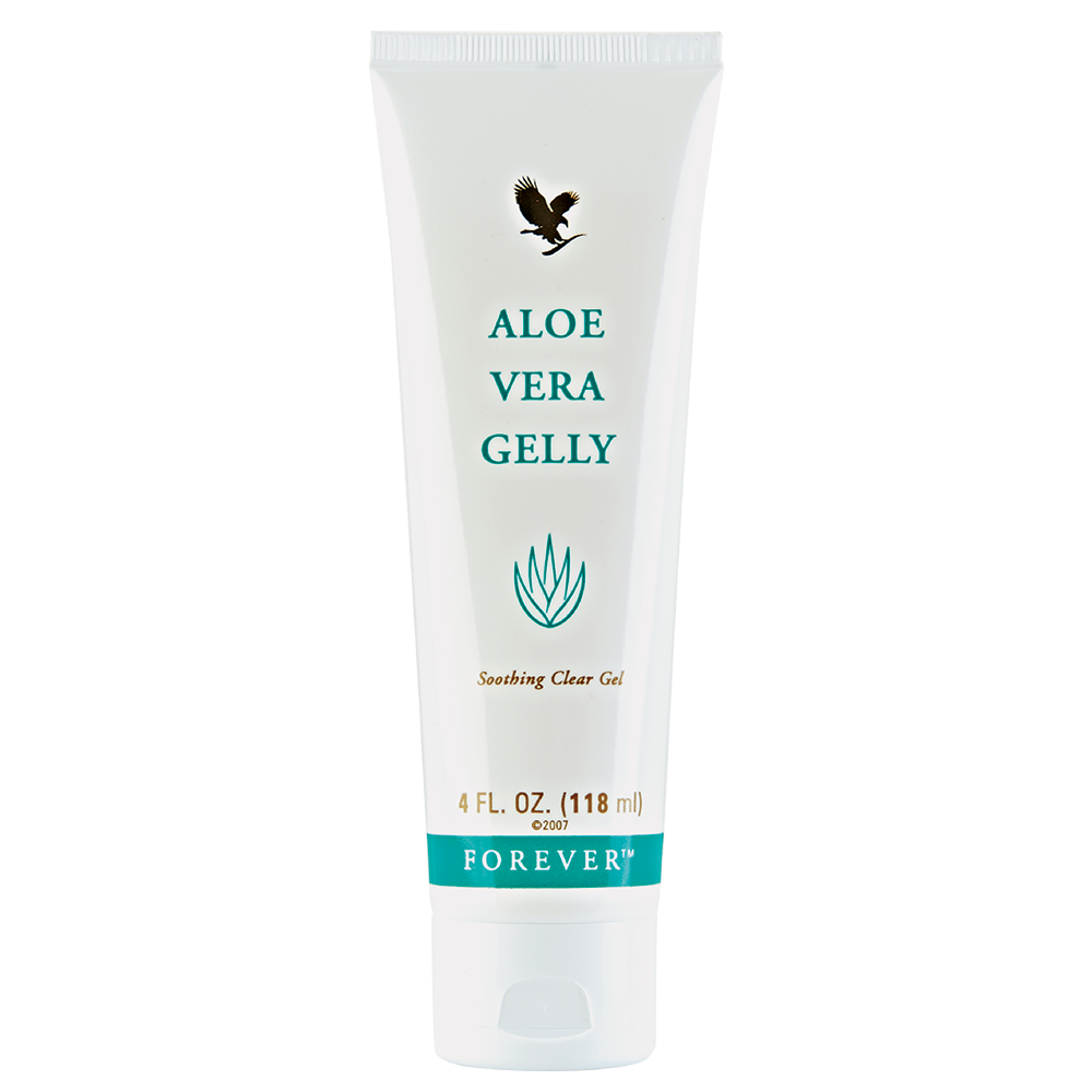 Forever Aloe Vera Gelly with pure aloe vera to hydrate, protect, and heal sensitive or damaged skin.