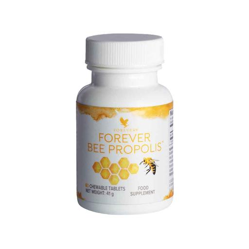 Forever Bee Propolis supports immune health, protects against infections, and promotes overall wellness.