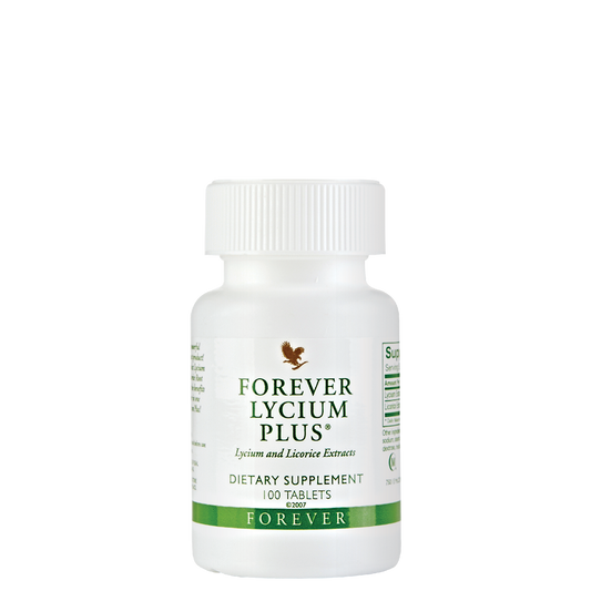 Premium antioxidant supplement – Forever Lycium Plus for vision support, youthful skin, and body wellness.